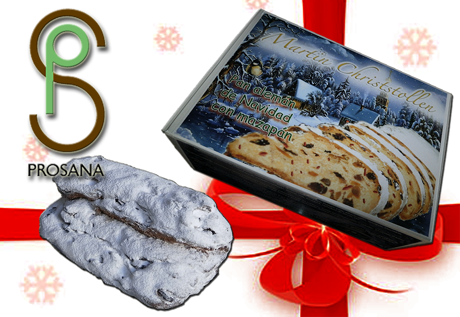  Christstollen con mazapán. Pan alemán de Navidad